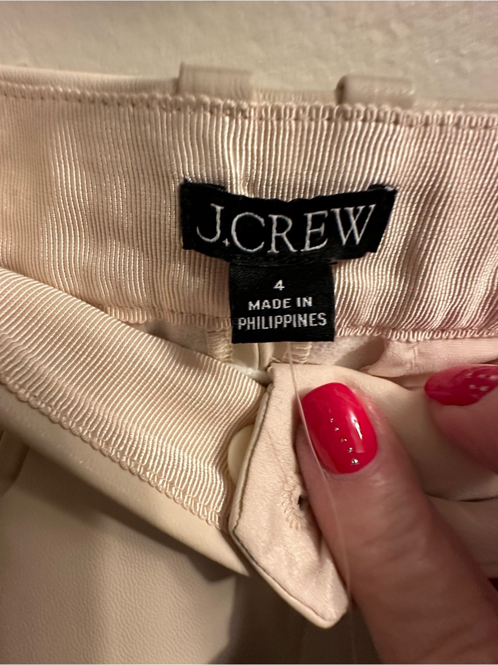 #302 J. Crew Cream Pencil Skirt